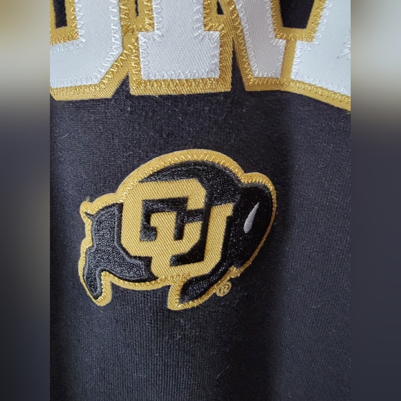 SOLD Champion University of Colorado College Black Sweatshirt Hoodie Size Large - Picture 3 of 12